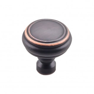 Top Knobs Brixton Rimmed Knob in Umbrio