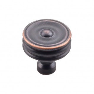 Top Knobs Brixton Ridged Knob in Umbrio