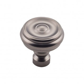 Top Knobs Brixton Button Knob in Black
