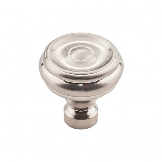 Top Knobs Brixton Button Knob in Brushed Satin Nickel