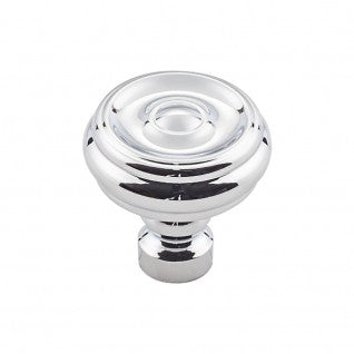 Top Knobs Brixton Button Knob in Polished Chrome