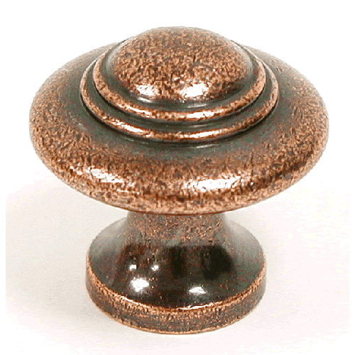 Top Knobs Ascot Knob in Old English Copper