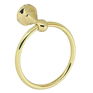 Dynasty Sonoma Towel Ring Shown in Polished Brass