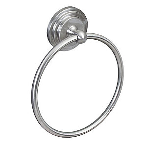 Dynasty Newport Towel Ring Shown in Satin Nickel