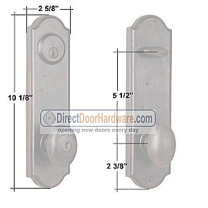 Weslock Tramore Sideplate Lock Measurements