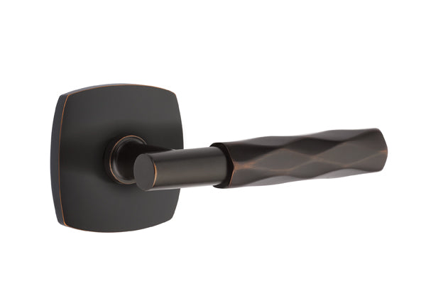 Emtek Tribeca T-Bar Style Door Lever with Urban Modern Rosette