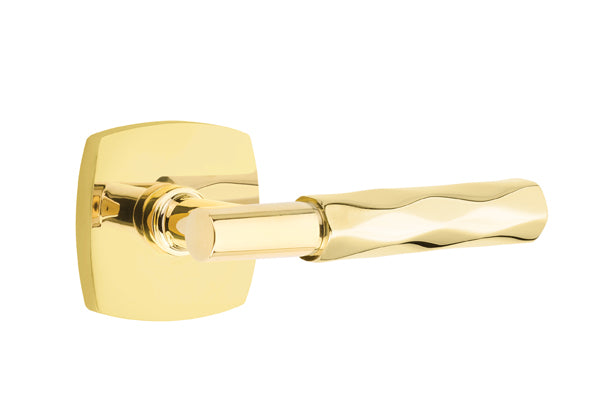 Emtek Tribeca T-Bar Style Door Lever with Urban Modern Rosette