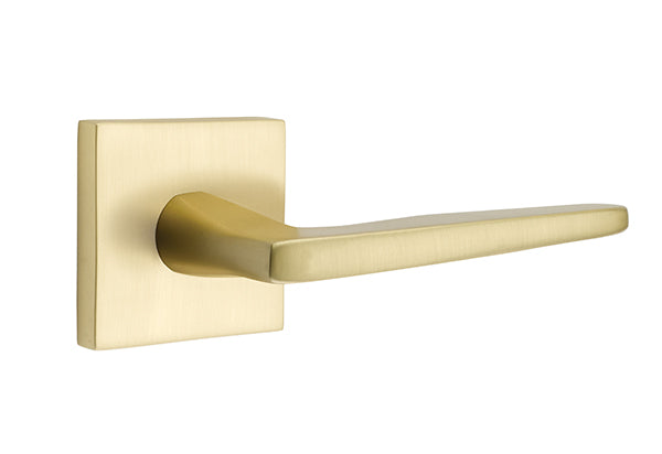 Emtek Satin Brass Square Rosette