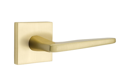 Emtek Satin Brass Square Rosette