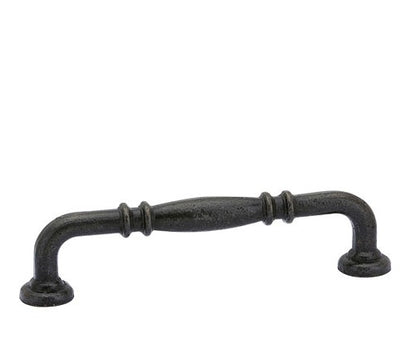 Emtek Tuscany Ribbed 3 1/2 Inch Cabinet Pull Medium Bronze