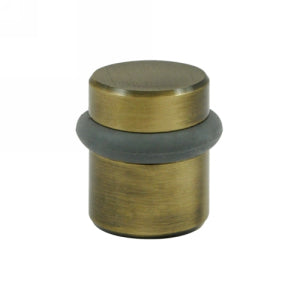 Deltana 1 1/2 Inch Round Floor Door Bumper - Antique Brass