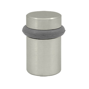Deltana 2 Inch Round Floor Door Bumper - Brushed Nickel