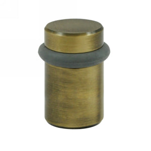 Deltana 2 Inch Round Floor Door Bumper - Antique Brass