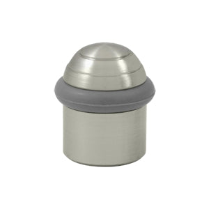 Deltana 1 1/2 Inch Round Floor Door Bumper - Brushed Nickel