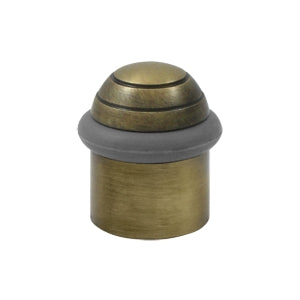 Deltana 1 1/2 Inch Round Floor Door Bumper - Antique Brass