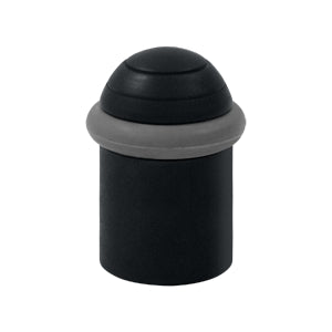 Deltana 2 Inch Round Floor Door Bumper - Flat Black