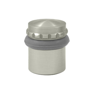 Deltana 1 1/2 Inch Round Floor Door Bumper - Brushed Nickel