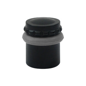Deltana 1 1/2 Inch Round Floor Door Bumper - Flat Black
