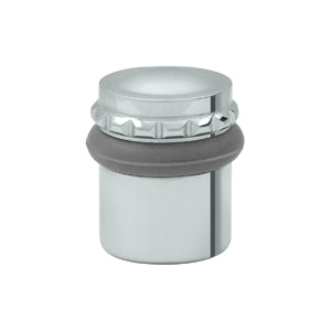 Deltana 1 1/2 Inch Round Floor Door Bumper - Polished Chrome