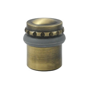 Deltana 1 1/2 Inch Round Floor Door Bumper - Antique Brass