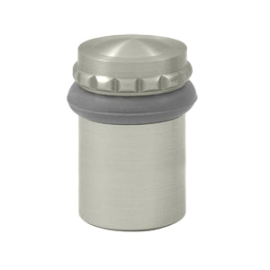 Deltana 2 Inch Round Floor Door Bumper - Brushed Nickel