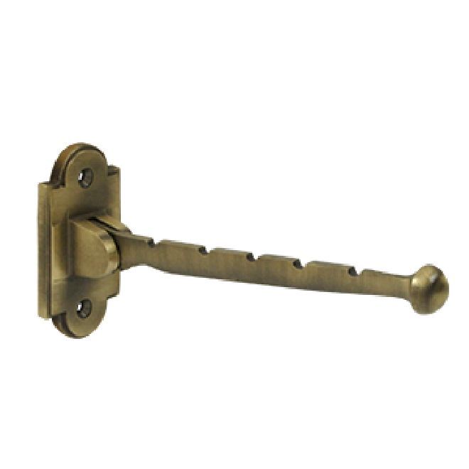 Deltana Solid Brass Valet Hook - Antique Brass