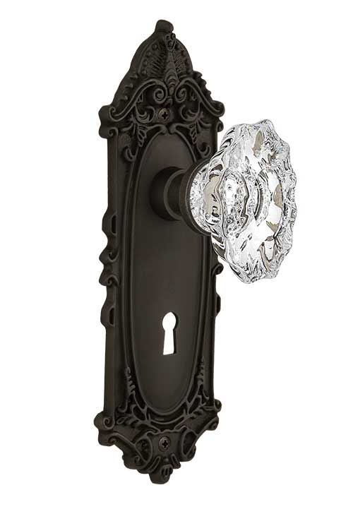 Nostalgic Warehouse Victorian Plate with Chateau Crystal Knob