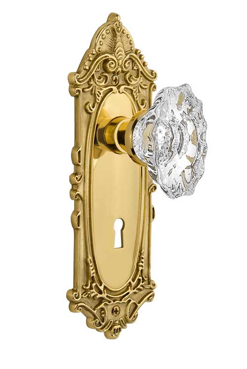 Nostalgic Warehouse Victorian Plate with Chateau Crystal Knob