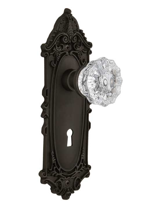 Nostalgic Warehouse Victorian Plate with Crystal Knob