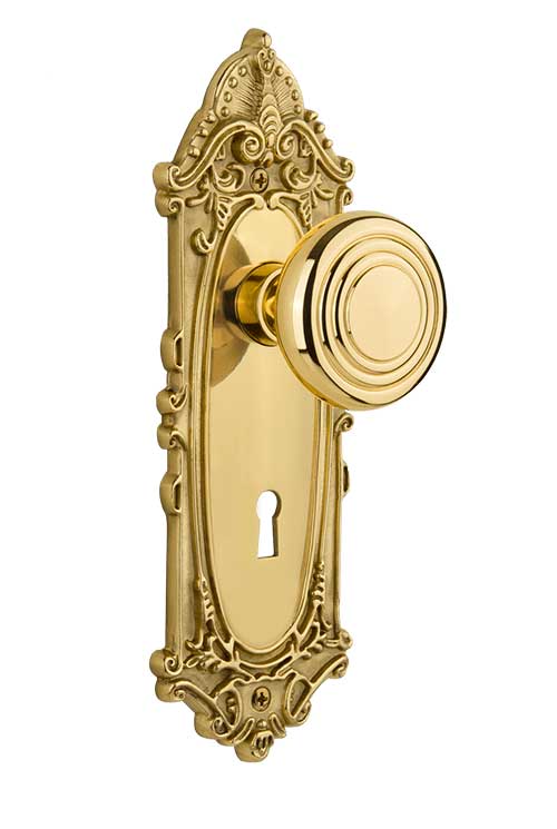 Nostalgic Warehouse Victorian Plate with Deco Knob