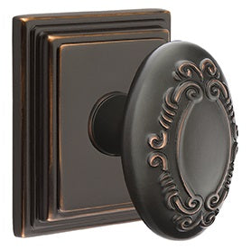 Emtek Victoria Knob with Wilshire Rosette