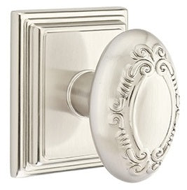 Emtek Victoria Knob with Wilshire Rosette