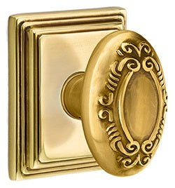 Emtek Victoria Knob with Wilshire Rosette