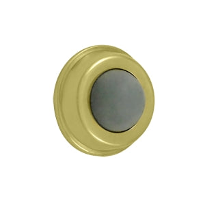 Deltana Solid Brass 1 Inch Diameter Flush Mounted Bumper - Polished Brass