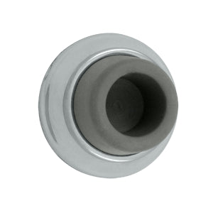 Deltana Solid Brass 1 7/8 Inch Diameter Flush Mounted Bumper - Polished Chrome