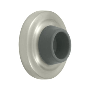Deltana Solid Brass 1 7/8 Inch Diameter Flush Mounted Bumper - Brushed Nickel
