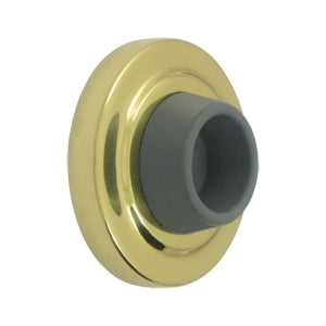 Deltana Solid Brass 1 7/8 Inch Diameter Flush Mounted Bumper - Polished Brass