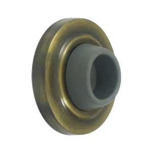 Deltana Solid Brass 1 7/8 Inch Diameter Flush Mounted Bumper - Antique Brass