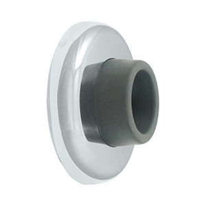 Deltana Solid Brass 2 1/2 Inch Diameter Wall Mounted Bumper - Polished Chrome