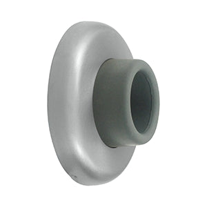Deltana Solid Brass 2 1/2 Inch Diameter Wall Mounted Bumper - Brushed Stainless Steel