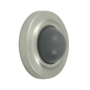 Deltana Solid Brass 2 1/2 Inch Diameter Flush Mounted Bumper -  Brushed Nickel