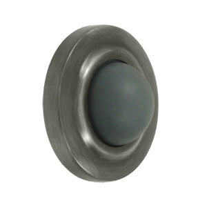 Deltana Solid Brass 2 1/2 Inch Diameter Flush Mounted Bumper - Antique Nickel