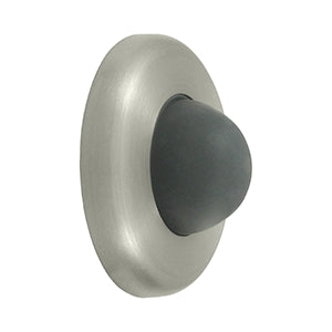 Deltana Solid Brass 2 1/2 Inch Diameter Wall Mounted Bumper - Brushed Nickel