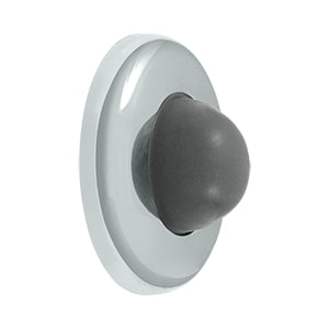 Deltana Solid Brass 2 1/2 Inch Diameter Wall Mounted Bumper - Polished Chrome