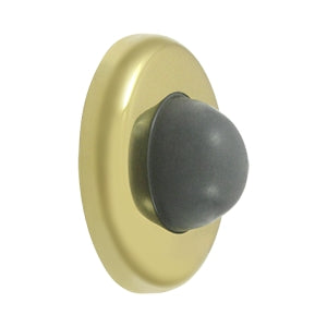 Deltana Solid Brass 2 1/2 Inch Diameter Wall Mounted Bumper - Polished Brass
