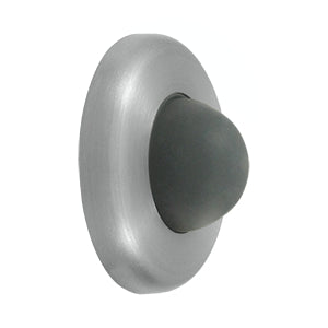 Deltana Solid Brass 2 1/2 Inch Diameter Wall Mounted Bumper - Brushed Stainless Steel