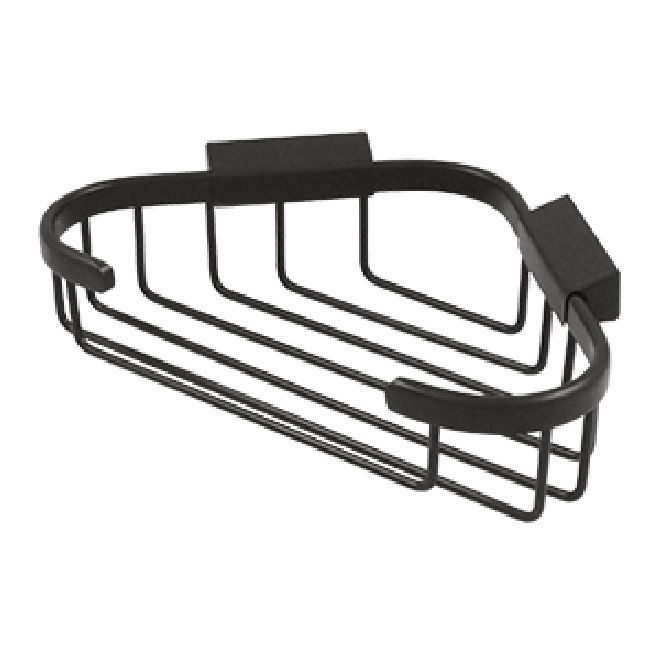 Deltana Solid Brass Triangular Corner Wire Basket - Oil Rubbed Bronze