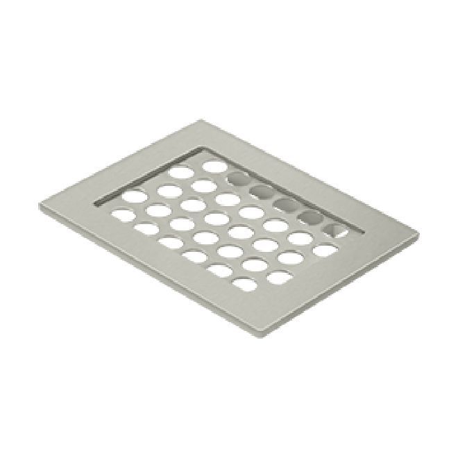 Deltana Solid Brass Bathroom Basket Soap Dish - Satin Nickel