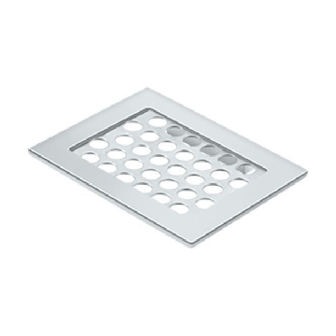 Deltana Solid Brass Bathroom Basket Soap Dish - Polished Chrome