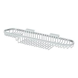 Deltana Solid Brass Oblong Wire Basket - Polished Nickel
